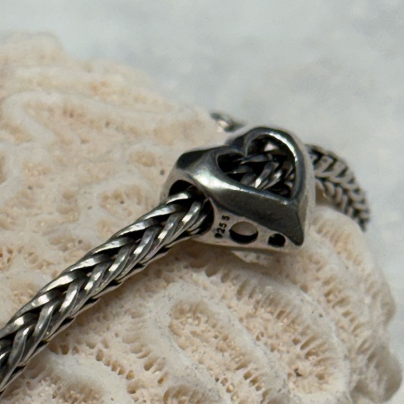 Trollbeads Sterling Inside Love Silver Heart Charm - Picture 2 of 4